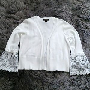 NWOT Thalia Sodi Open Front Cardigan with Lace